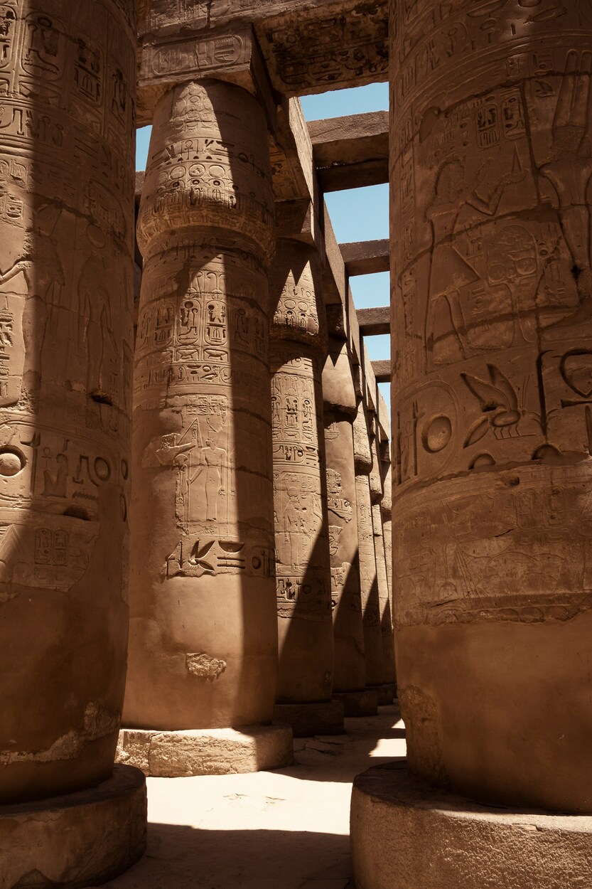Piliers d'un temple égyptien