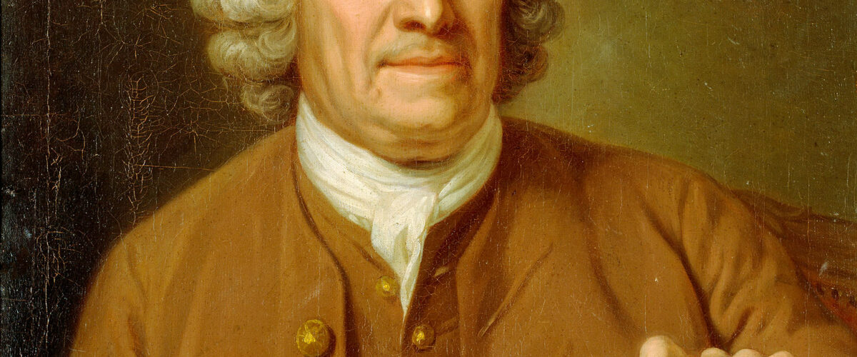 Portrait peint d'Emanuel Swedenborg, savant et mystique suédois du XVIIIe siècle