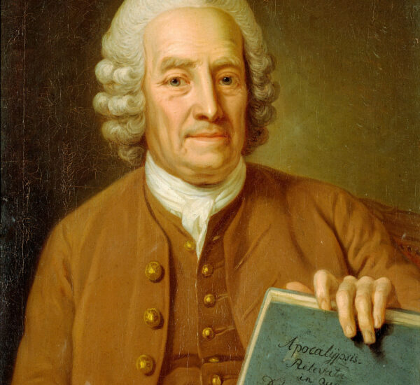 Portrait peint d'Emanuel Swedenborg, savant et mystique suédois du XVIIIe siècle