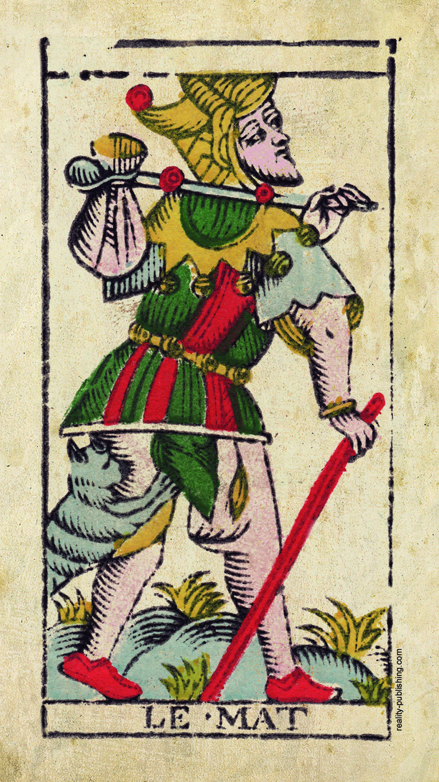 Le Mat, carte sans numéro du tarot de Marseille dit de Nicolas Conver
