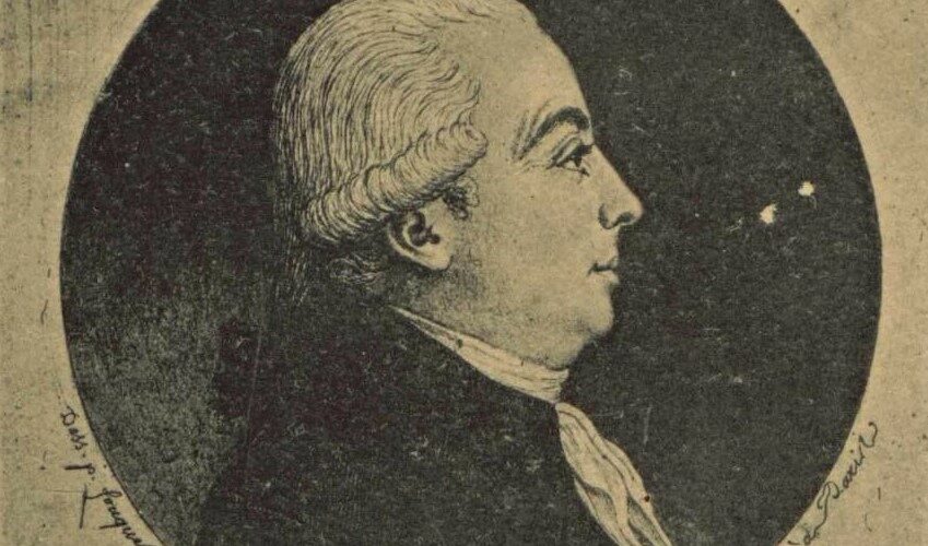 Portrait de profil de Louis-Claude de Saint-Martin réalisé au physionotrace
