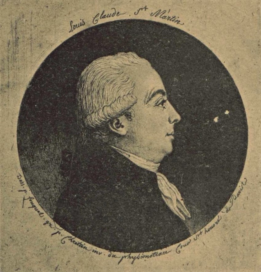 Portrait de profil de Louis-Claude de Saint-Martin réalisé au physionotrace