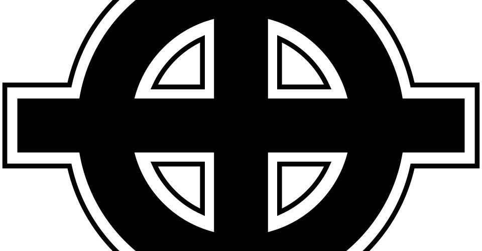 Croix celtique : croix latine avec un anneau autour de la croisée