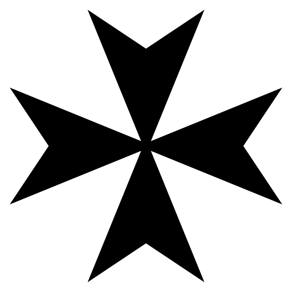 Croix de Malte à huit pointes